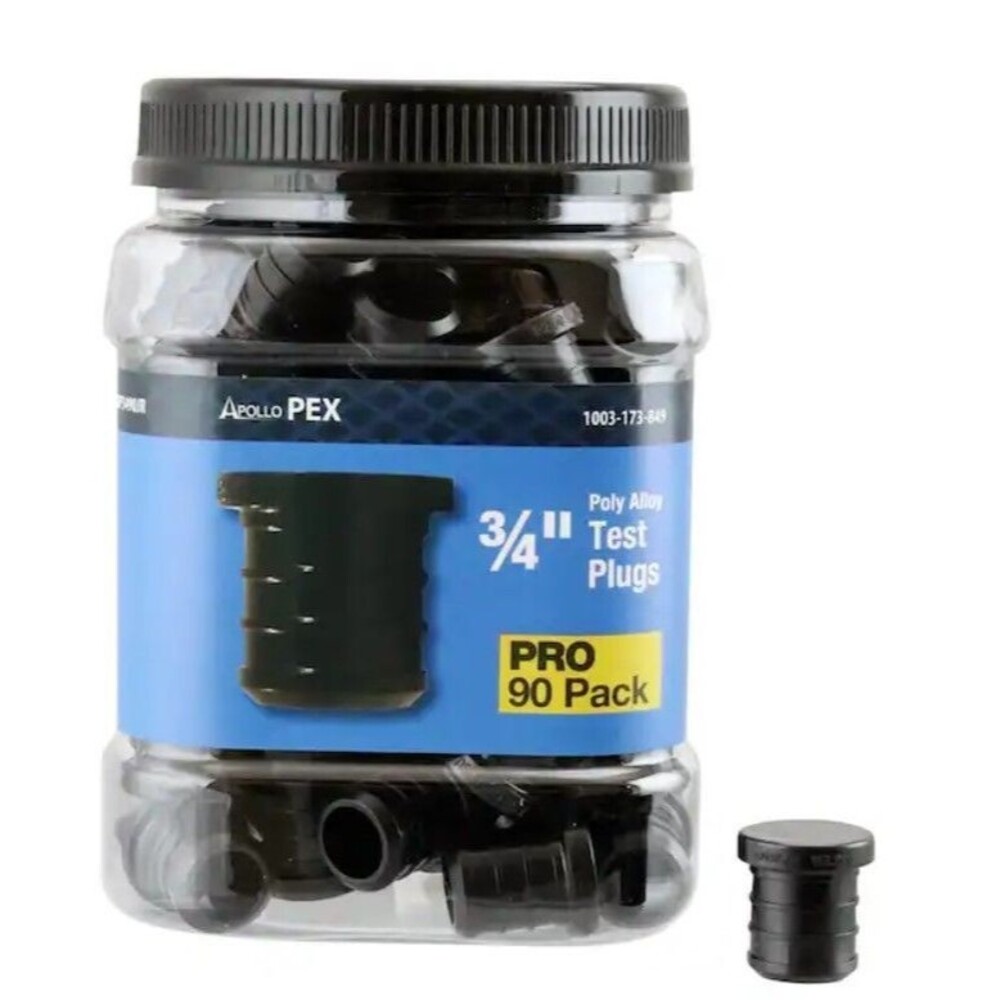 Apollo (2-pack) Pex 3/4”  Poly Alloy Test Plugs Pro Pack Of 90  PXPAP3490JR